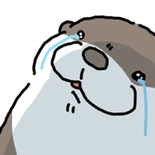 Telegram sticker ⭐ 수달 확대 3 @moe_sticker_bot