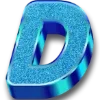 Video sticker 🔠 sparcles blue ➜ ...
