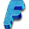 Video sticker 🔠 sparcles blue ➜ ...