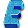 Video sticker 🔠 sparcles blue ➜ ...