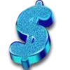 Sticker 💲 sparcles blue ➜ @emoji_room