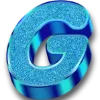 Video sticker 🔠 sparcles blue ➜ ...