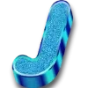 Video sticker 🔠 sparcles blue ➜ ...