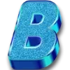 Video sticker 🔠 sparcles blue ➜ ...