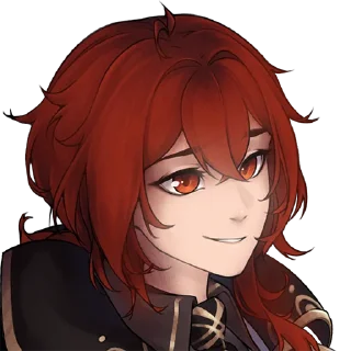 Telegram sticker 😌 Diluc by SKNVeresk