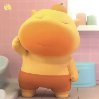 Video sticker 🌟 水豚噜噜宝 饭西 @ob1314