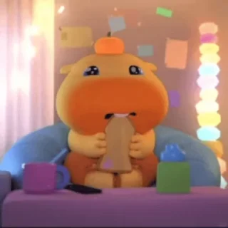 Video sticker 🌟 水豚噜噜宝 饭西 @ob1314