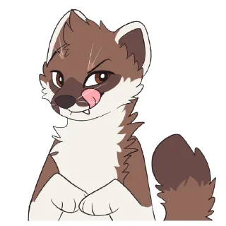 Telegram sticker 😋 Stoats by Pulexart.com
