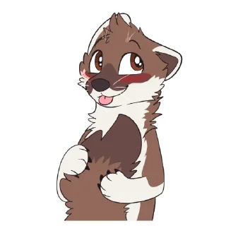 Telegram sticker ☺️ Stoats by Pulexart.com