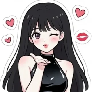 Telegram sticker 💇 yurie by @pinkzac