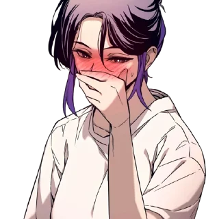 Телеграм стикер ❤️ My Bias Gets on the Last Train P1 // @Anime_Sticker_noob