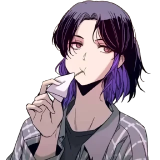 Телеграм стикер ❤️ My Bias Gets on the Last Train P1 // @Anime_Sticker_noob