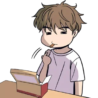 Телеграм стикер ❤️ My Bias Gets on the Last Train P1 // @Anime_Sticker_noob