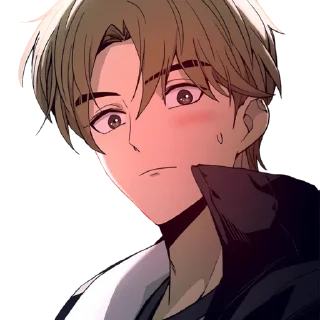 Телеграм стикер ❤️ My Bias Gets on the Last Train P1 // @Anime_Sticker_noob