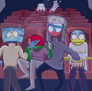 Telegram sticker 🤩 countryhumans @ckladstikerov7