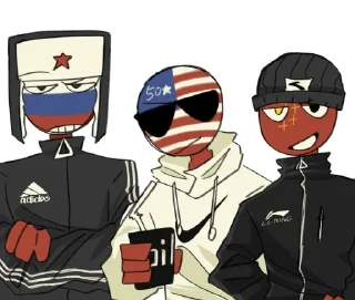 Telegram sticker 🤩 countryhumans @ckladstikerov7