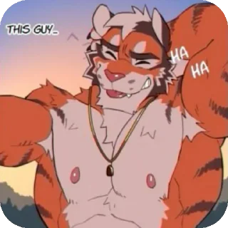 Telegram sticker ☺ I Love Tigers <3