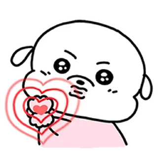 Telegram stiker ⭐ 복슬임다 2 @moe_sticker_bot