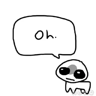 Telegram sticker 😓 autism creature tbh yippie