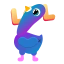 Sticker 😂 Neon Pigeon