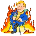 Sticker 😌 Fallout Vault Boy