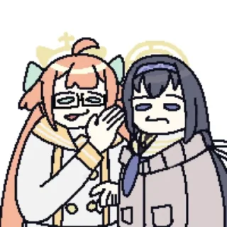 Telegram stiker 🤝 Blue Archive X:@noshi_leyu