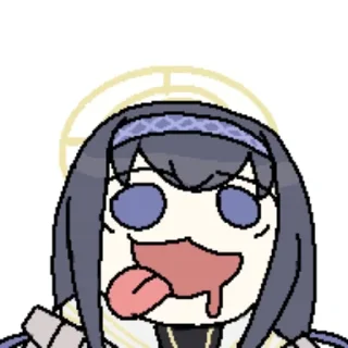 Sticker 😛 Blue Archive X:@noshi_leyu