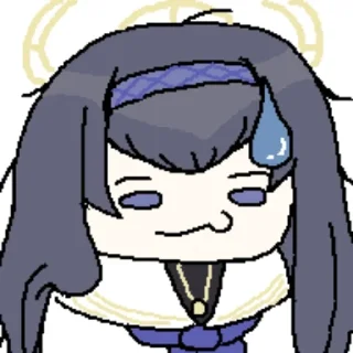 Telegram stiker 😢 Blue Archive X:@noshi_leyu