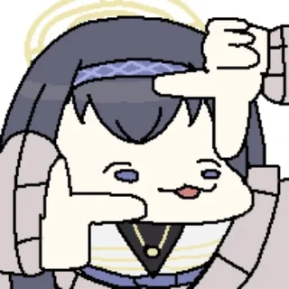 Telegram stiker 🤔 Blue Archive X:@noshi_leyu