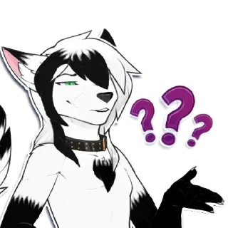 Telegram sticker ❓ lechery sfw
