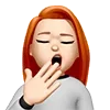 Sticker 😴 Рыжуля от @hello_creator