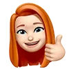 Sticker 👍 Рыжуля от @hello_creator