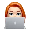 Sticker 👩‍💻 Рыжуля от @hello_creator