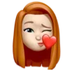 Sticker 😘 Рыжуля от @hello_creator