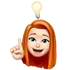 Sticker 💡 Рыжуля от @hello_creator