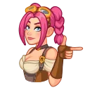 Telegram sticker 😉 Steamy Julia