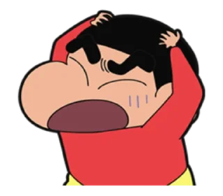 Telegram sticker 😣 shinnosuke