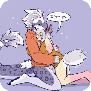 Телеграм стикер ❤ UwU