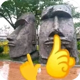 Telegram sticker 🤫 MEME