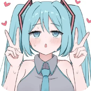 Telegram sticker 🔳 ~Lu1s~(Miku🩵)