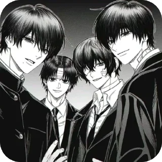 Телеграм стикер 🫥 Nagumo ⎄ Yoichi