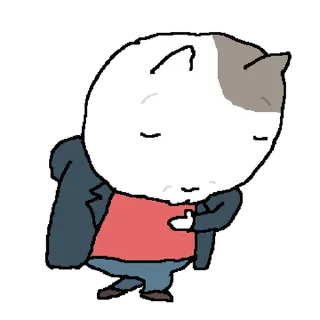 Telegram sticker ⭐ 행복해요 빈티지 고양이 @moe_sticker_bot