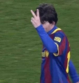 Telegram sticker ✌️ Messi :: @fStikBot