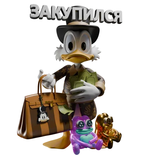 Telegram sticker 🤩 Scrooge @McDuck