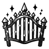 Video sticker 🔱 black doodle ♠�...