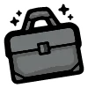Sticker 💼 black doodle ♠️ @cute_enot_art