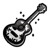 Sticker 🎸 black doodle ♠️ @cute_enot_art