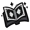 Sticker 📖 black doodle ♠️ @cute_enot_art