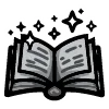 Sticker 📖 black doodle ♠️ @cute_enot_art