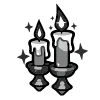 Sticker 🕯 black doodle ♠️ @cute_enot_art